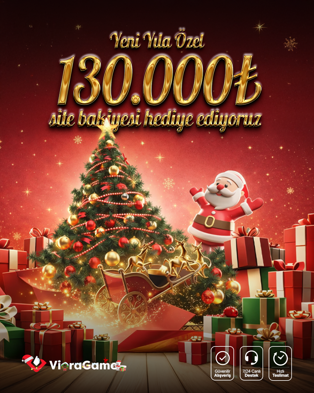 VioraGame’den Dev Yılbaşı Çıkarması: 130.000 TL Ödül ve Sürpriz İndirimler!
