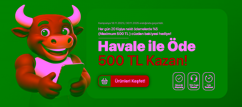 VioraGame 'de Havale ile Öde 500 TL Kazan