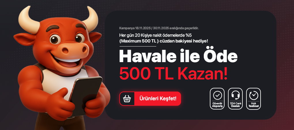 VioraGame 'de Havale ile Öde 500 TL Kazan