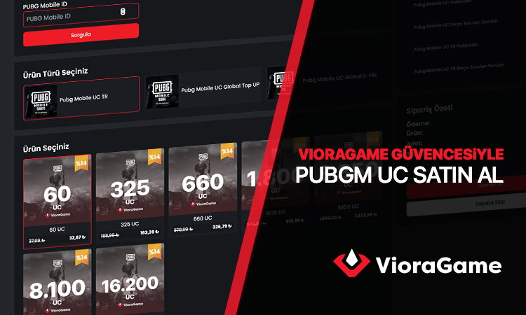 VioraGame Güvencesiyle PUBG Mobile UC Satın Al!